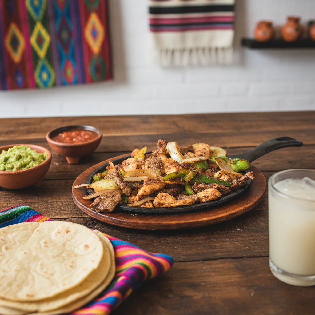 Fajitas (Pollo, Res, Cerdo, o Mixtas) | Chicken, Beef, Pork, or Mixed