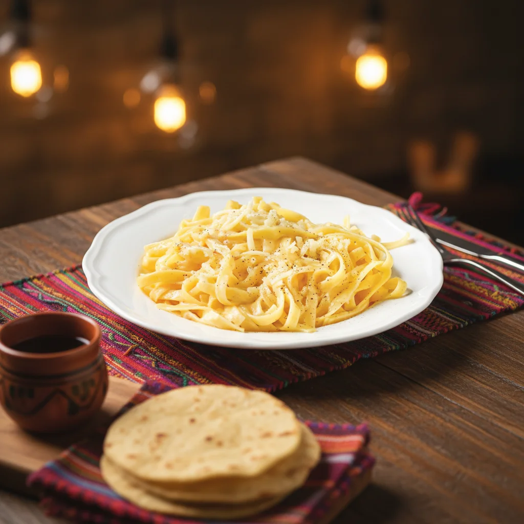 Fettuccine con Salsa Alfredo | Fettuccine with Alfredo Sauce
